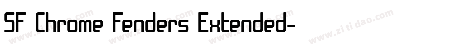 SF Chrome Fenders Extended字体转换